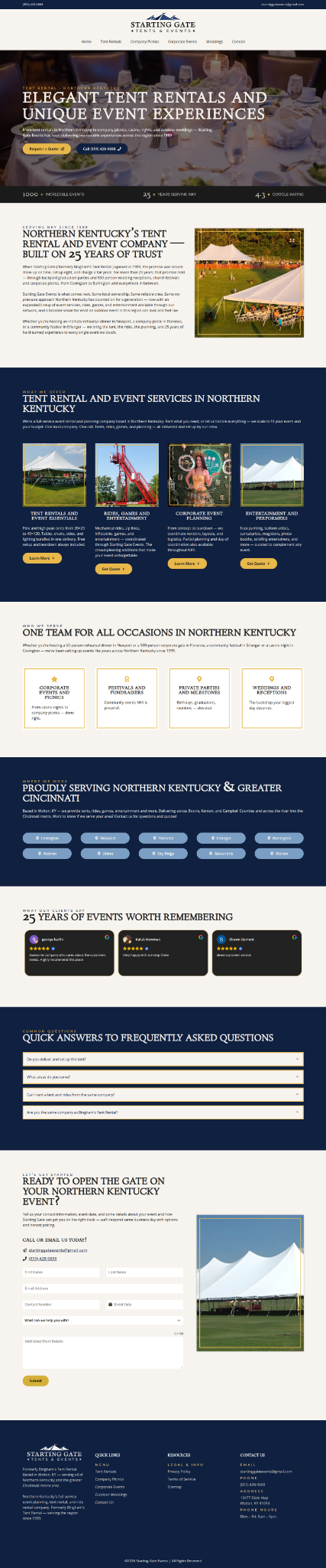 Starting Gate Events